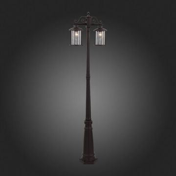 SL080.425.02 Светильник уличный наземный ST-Luce Темный кофе/Прозрачный, Темный кофе E27 2*100W LASTERO
