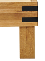 Кровать 160х200 Дубовая Классика из массива дуба на ножках в стиле лофт