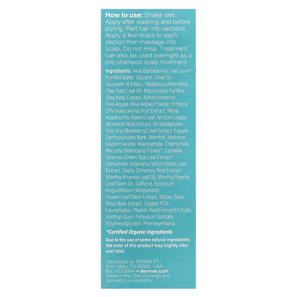 DERMA E, успокаивающее средство для кожи головы, 30 мл (1 жидк. унция)