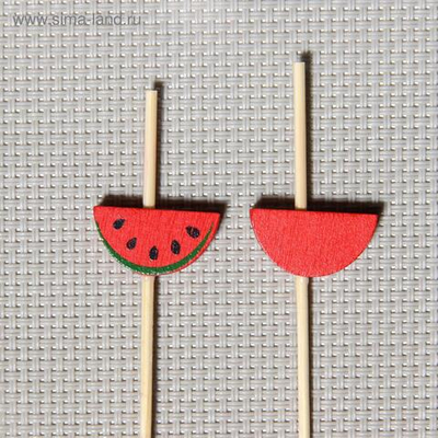Шпажки «Сочный арбуз», 12 см, набор 25 шт