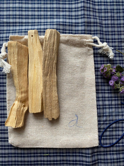 3 палочки пало санто в холщовой сумочке