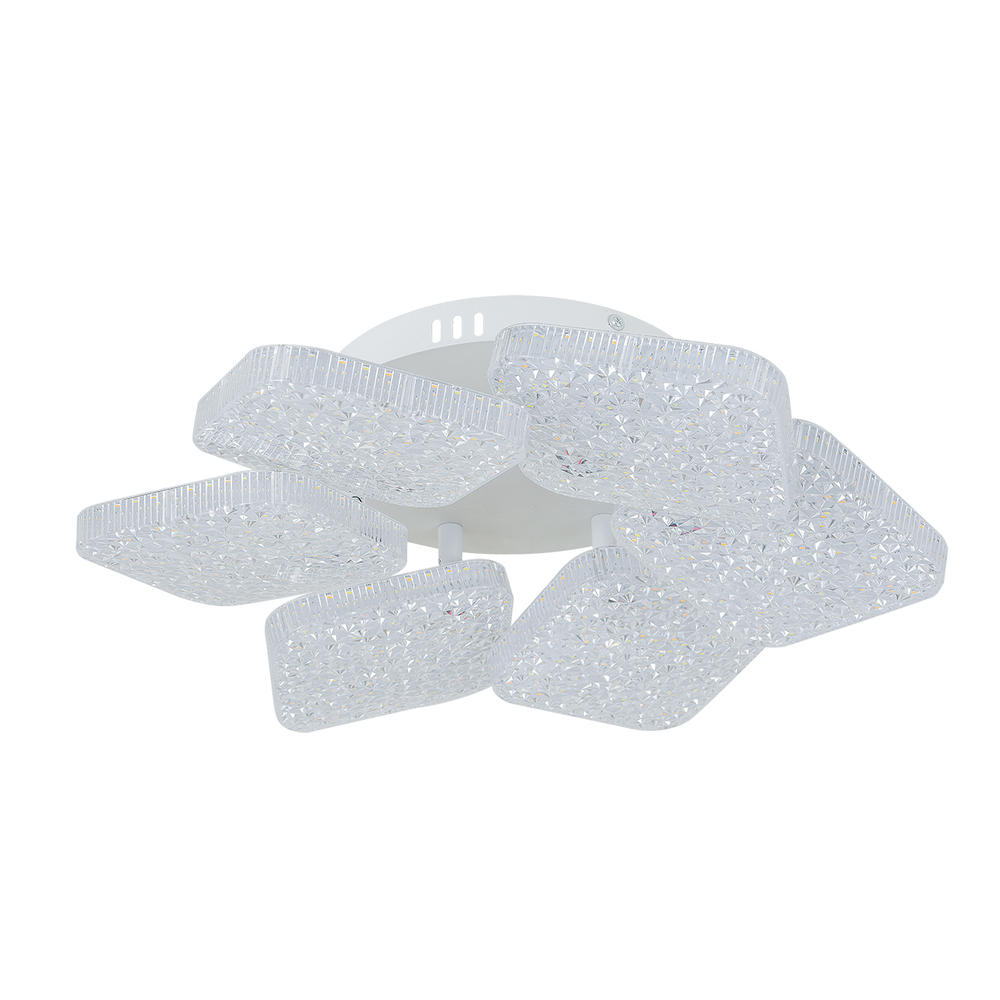 Потолочный светодиодный светильник 88Вт, 9960лм, 3000-6000K, Ra>80, изменение цветовой температуры с помощью выключателя, металл/акрил, белый