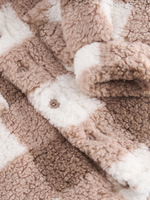 Куртка флисовая для мальчика Next K83-421, Коричневый, Молочный