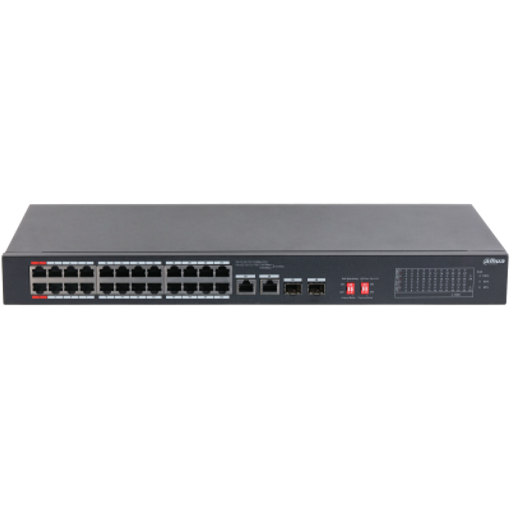 24-портовый неуправляемый коммутатор с РоЕ Dahua DH-S3226-24ET-240