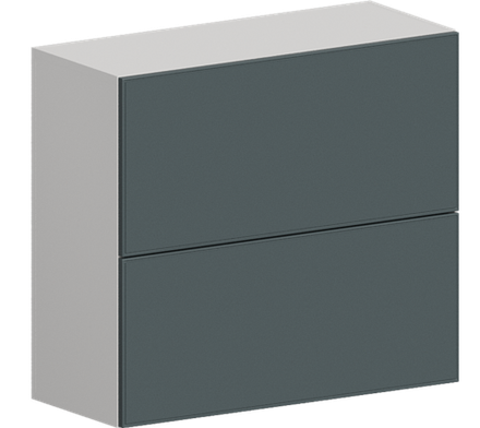 Кухня Модуль ШВГ 801Г Белый / Бирюзовая мята