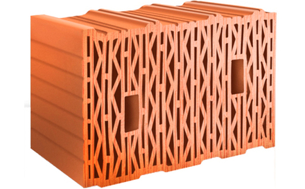 ЛСР керамический блок, поризованный 10,7NF тёплый, М-100, 380x250x219