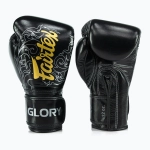 Боксёрские перчатки Fairtex Glory Kickboxing Competition Training Boxing black/silver