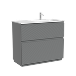 Тумба напольная SANCOS  Folk Floor правая 995х445х850, c двумя ящиками оснащенными доводчиками, Ergraut soft, арт.FL100FRES