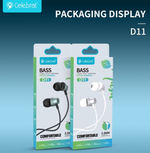 Наушники с микрофоном CELEBRAT D11 (черный)