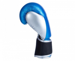 Перчатки боксерские Clinch Kids сине-серебристые C127