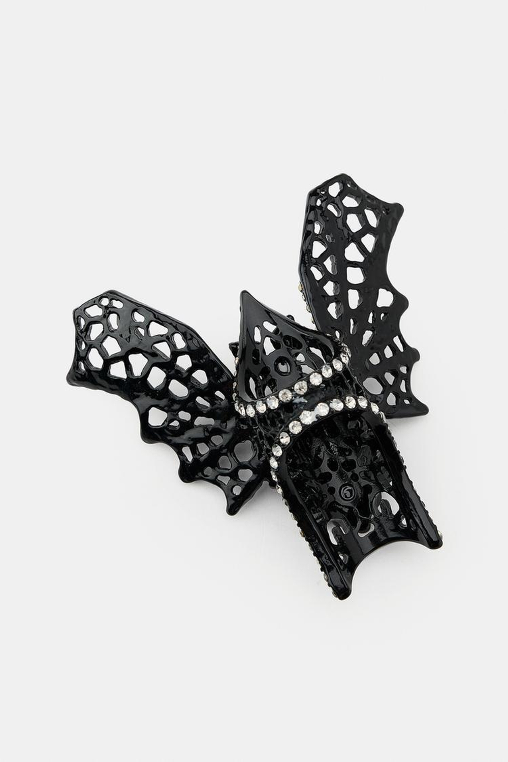 ZARA БОЛЬШОЕ КОЛЬЦО «ЛЕТУЧАЯ МЫШЬ», ЧЕРНЫЙ