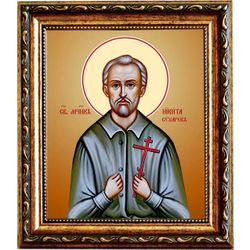 Никита Сухарев святой мученик. Икона на холсте.