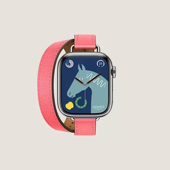 Apple Watch Hermès Series 9 Double Tour 41 mm Attelage