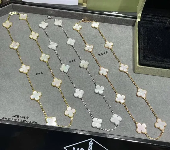 Винтажное колье Van Cleef & Arpels Alhambra, 10 мотивов