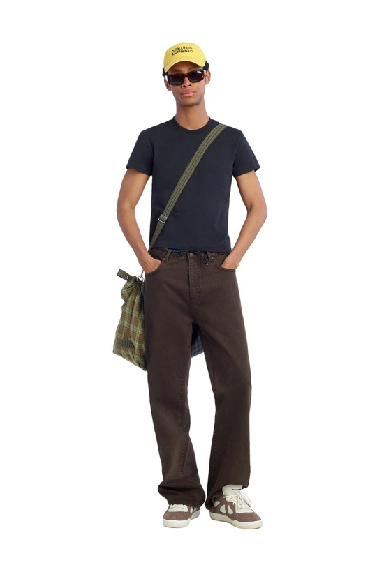 ZARA X BENITO ANTONIO ДЖИНСЫ FLARE FIT, КОРИЧНЕВЫЙ