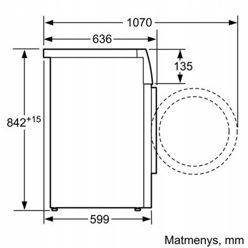 Сушильная машина Bosch WTH8307LSN