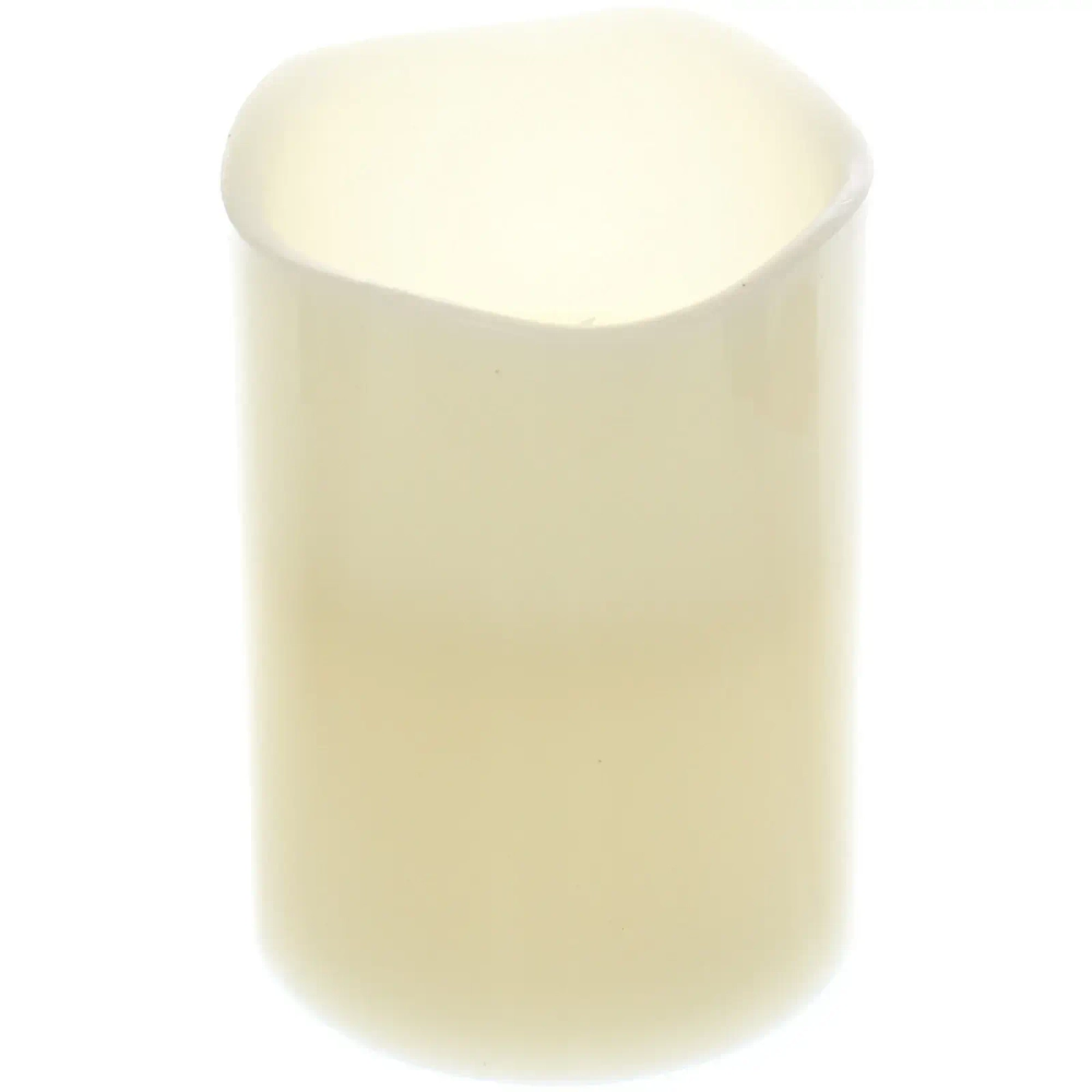 Сувенир с подсветкой «Свеча восковая - Звездная» 7,5*10 см - облита воском (работает от батареек 3 ААА)