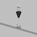 TR1105-BK Подвесная система для треков, 1,5 м, черный