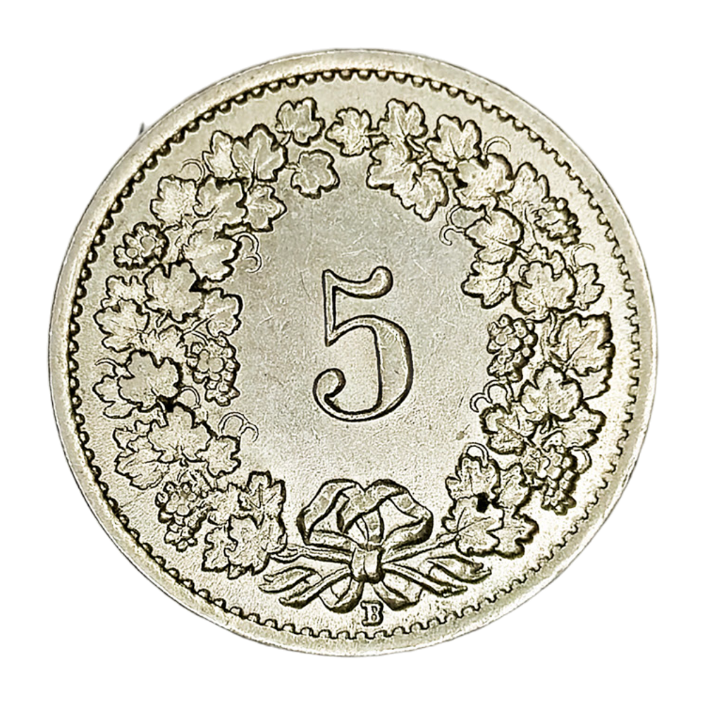 Switzerland, 5 Rappen, 1932 – Libertas Series, AU