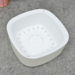 Кашпо Стрип 1,6л 20*20см со вставкой, белый