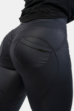 Брюки High Waist Glossy Look Bubble Butt Pants 586
