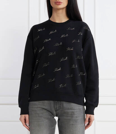 Худи rhinestone karl Karl Lagerfeld - черный(240W1825)