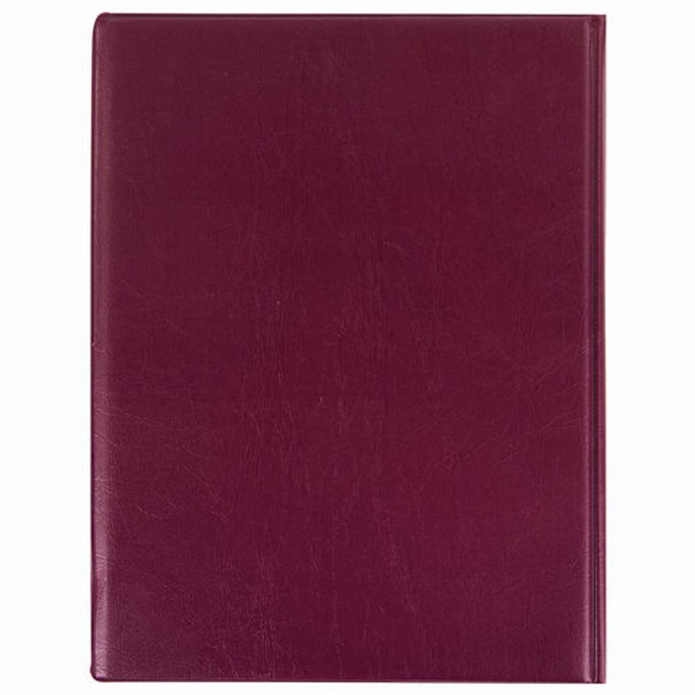 Телефонная книжка А5 (160х204 мм), STAFF, ПВХ, на евроспирали, 80 л., вырубной алфавит, бордовая, 120927