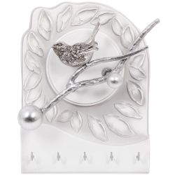 Полка-ключница Терра Бранч Айс Античное Серебро