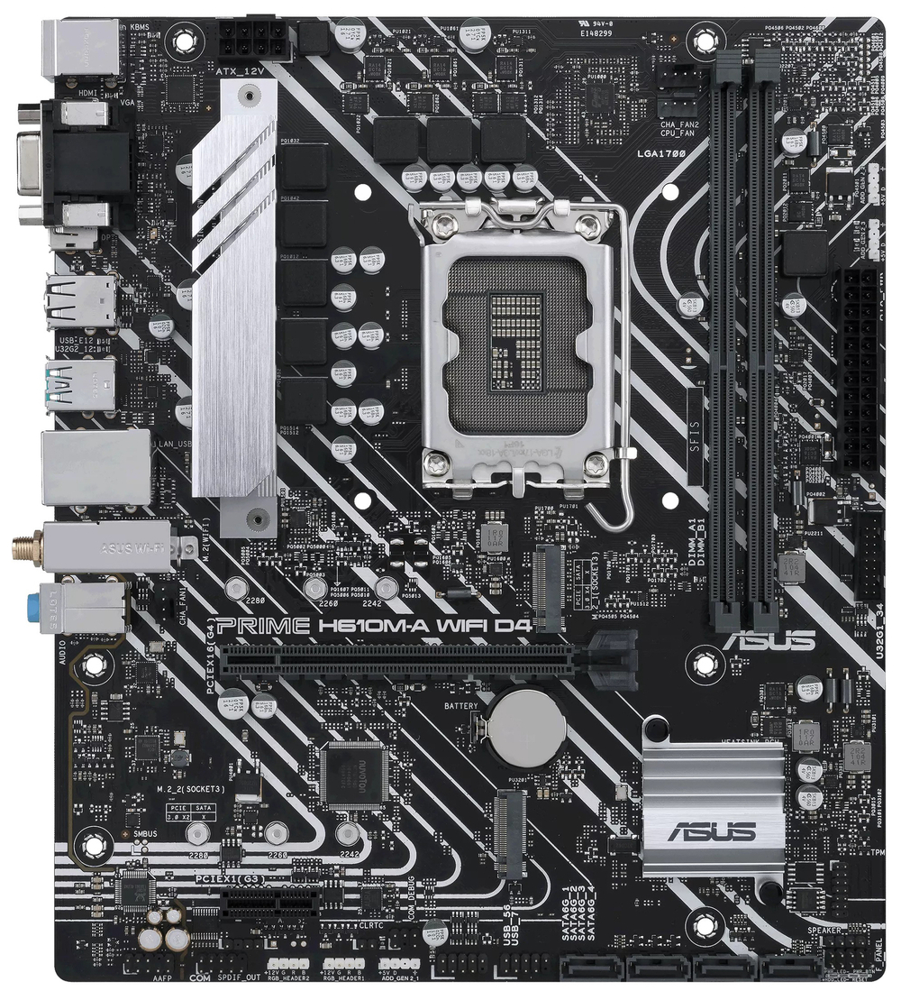 Материнская плата mATX ASUS PRIME H610M-A WIFI D4