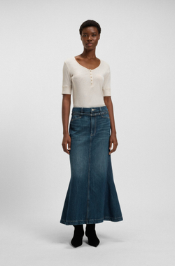 Юбка джинсовая женская BOSS C_ PEPLUM SKIRT HR