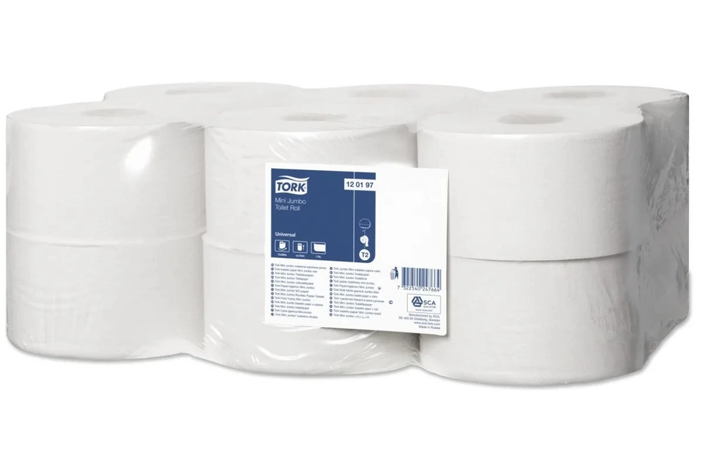 Tork  Туалетная бумага Universal (T2) 1 слой, 12 рулонов, 200 м, белая