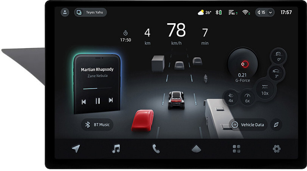 Магнитола Mercedes-Benz GLK X204 2008-2012 NTG 4.0 - Teyes CC4-PRO монитор 13" 2K QLED на Android 13, Snapdragon 778G, 8+128, AI, CarPlay, DSP, 4G SIM-слот