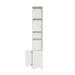 Шкаф торцевой Эйр 16.323, Белый шагрень