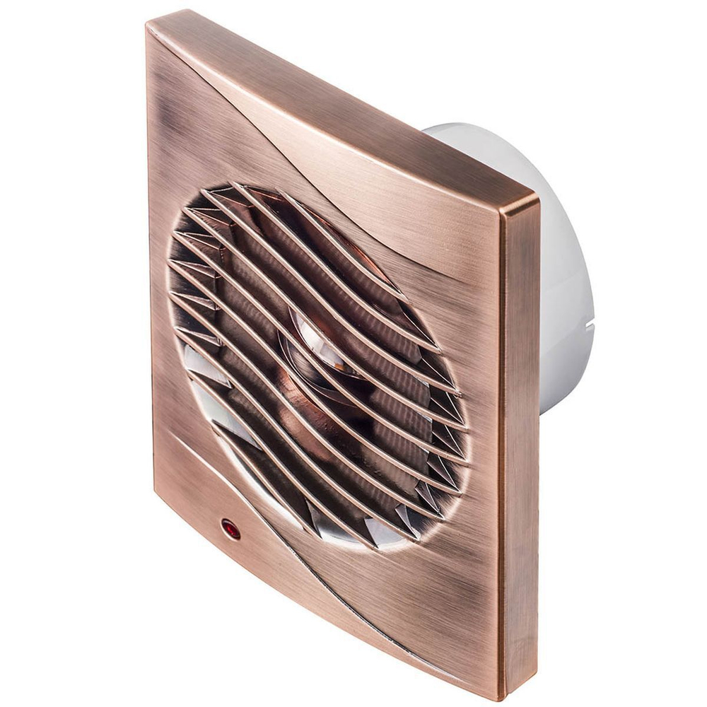 Вентилятор вытяжной настен, выкл, Event, d100 мм, 13 Вт, 130 м3/ч, бронза, Волна, 100СВ