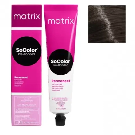 Matrix SoColor Pre-Bonded 6AA Темный глубокий блонд Крем-краска для волос, 90мл
