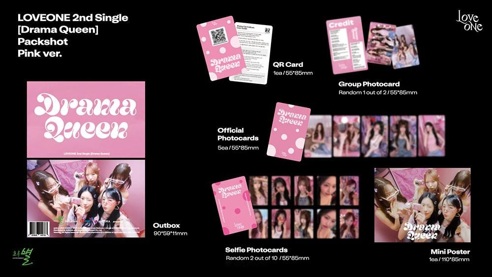 Альбом LOVEONE - DRAMA QUEEN 2nd Single Album RANDOM Version