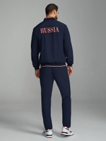 Спортивный костюм Россия плащёвка 15M-RR-1374 синий