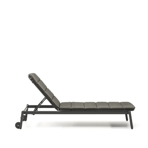 Алюминиевый шезлонг Marcona черный
