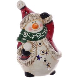 GAEM Фигурка декоративная "Снеговик" с подсветкой, L9 W9,5 H14,5 см, 2в.