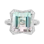 Кольцо с Турмалином и Бриллиантами, R0070-81/1