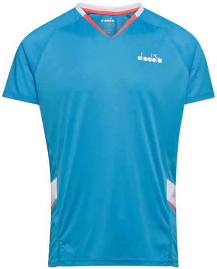 Теннисная футболка Diadora T-Shirt - bright cyan blue