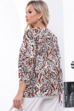 Блуза "Рио" (энимал принт) Б6087 LT Collection (Акция)