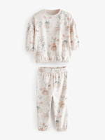 Пижама флисовая для девочки Next 655-152, Молочный