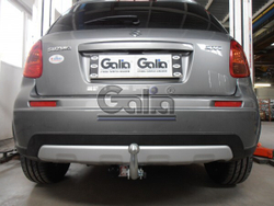 Фаркоп оцинкованный Galia F109A для Suzuki SX4 хетчбек 5 дверей 2006-2013 2WD/4WD, FIAT Sedici 2006-2014(паспорт и сертификат в комплекте)(без электрики)