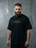 Футболка оверсайз хлопковая черная Legenda Клятва