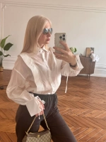Блузка прозрачная оверсайз