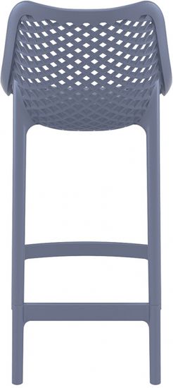 Стул пластиковый полубарный Air Bar 65 темно-серый