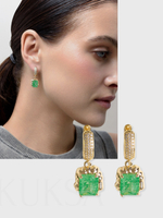 Серьги "Lollipops" Green Gold