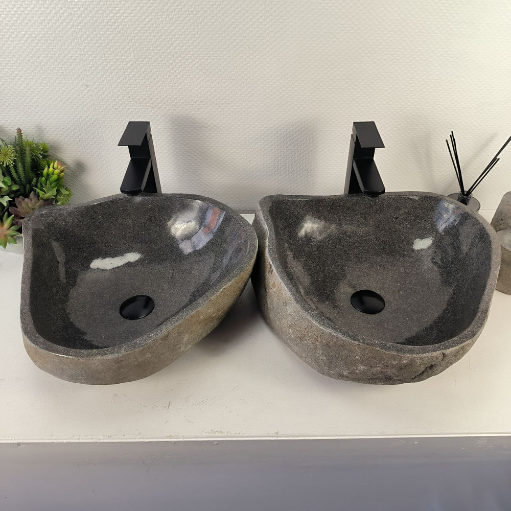 Раковина из речного камня ПАРА! RS-65495 47*43*15 0865