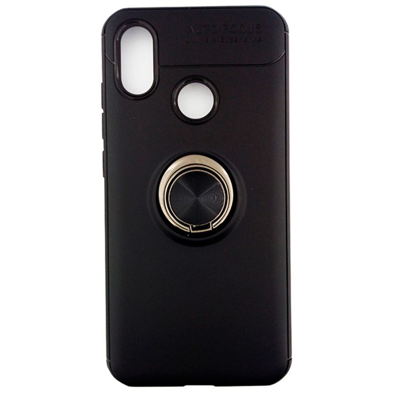 Чехол AUTO FOCUS (с держателем кольцом) для Xiaomi Mi8 (Black)